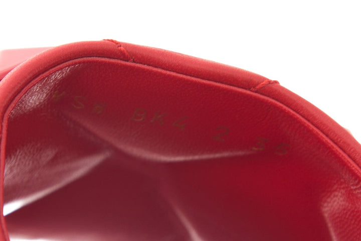 Valentino Red Leather Rockstud Slides SZ 35