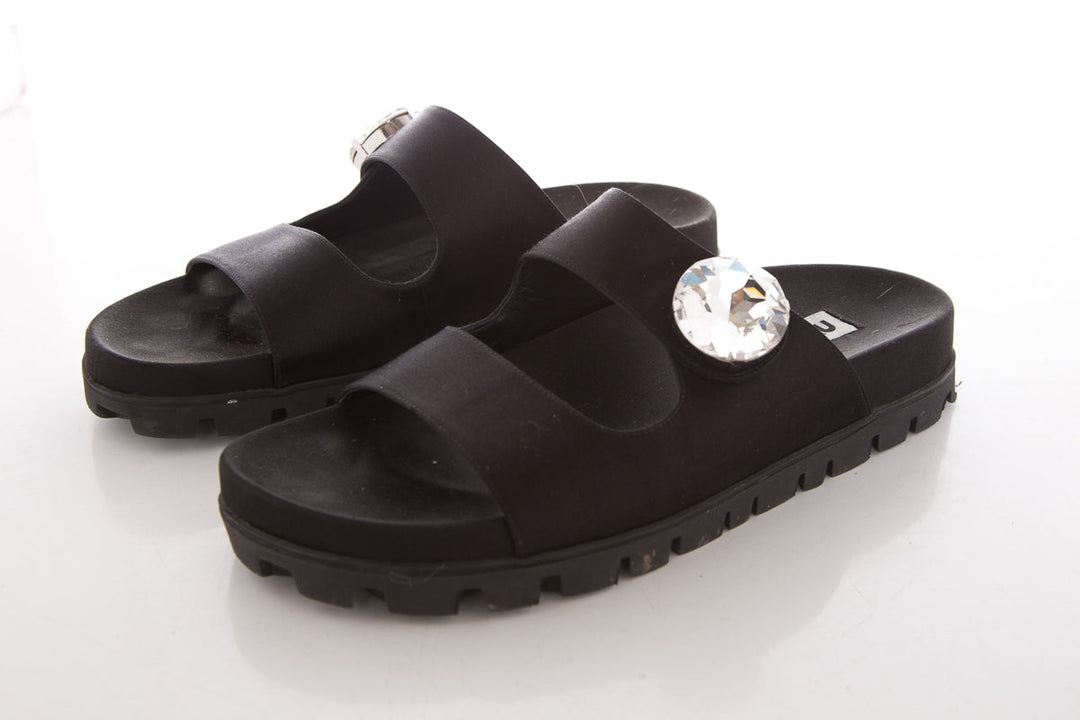 Miu Miu Black Sandals SZ 39