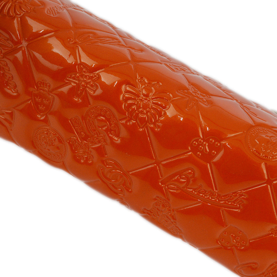 Top Quality Chanel Orange Patent Leather Icon Chain Handbag