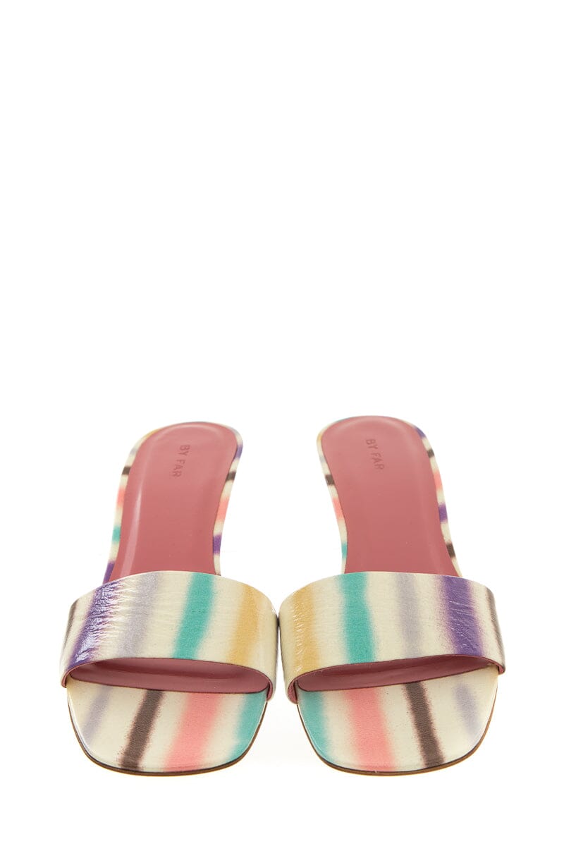By Far Multicolor Sandal Mule Heels SZ 40