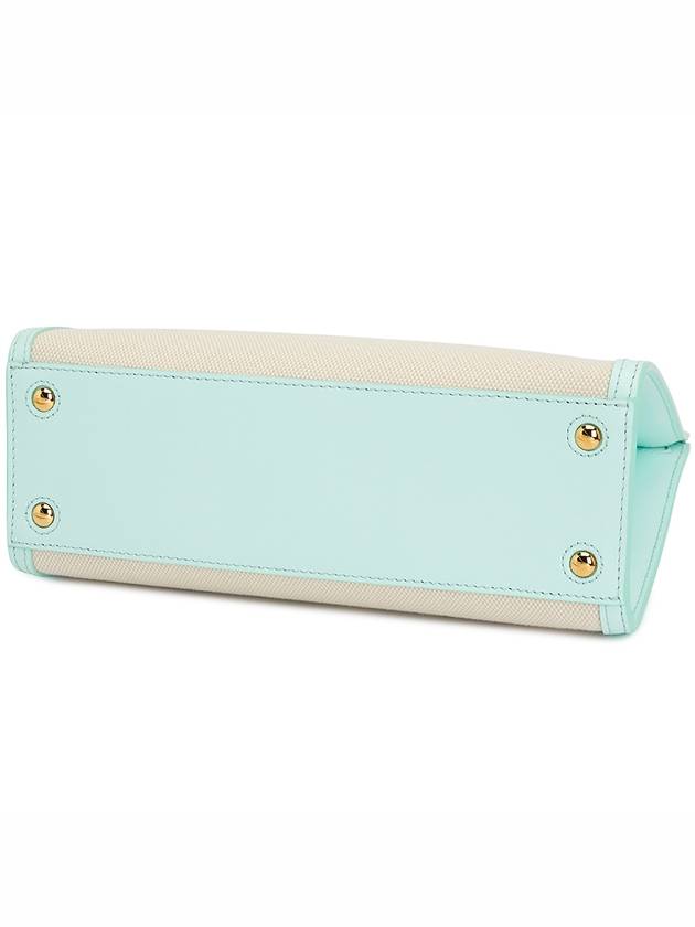 Burberry Mini Frances Canvas Tote Bag Mint