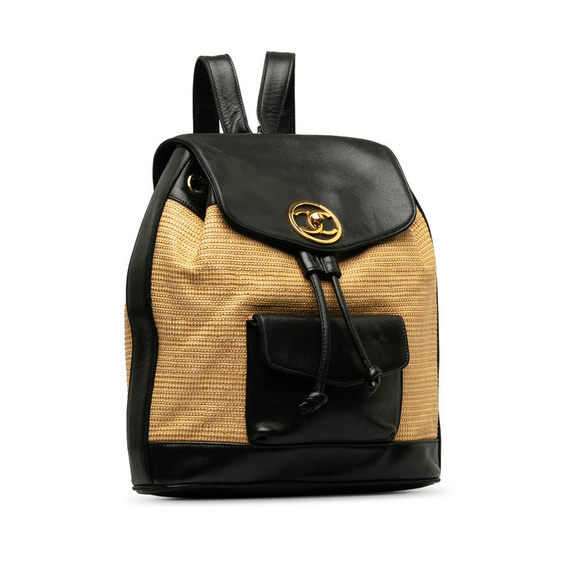 Top Quality Chanel Cocomark Rucksack Rufia Leather  Top Quality Chanel Rucksack