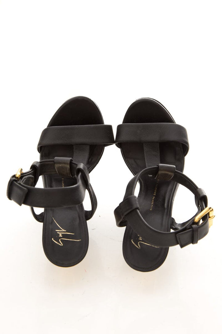 Giuseppe Zanotti Black Wedge SZ 37
