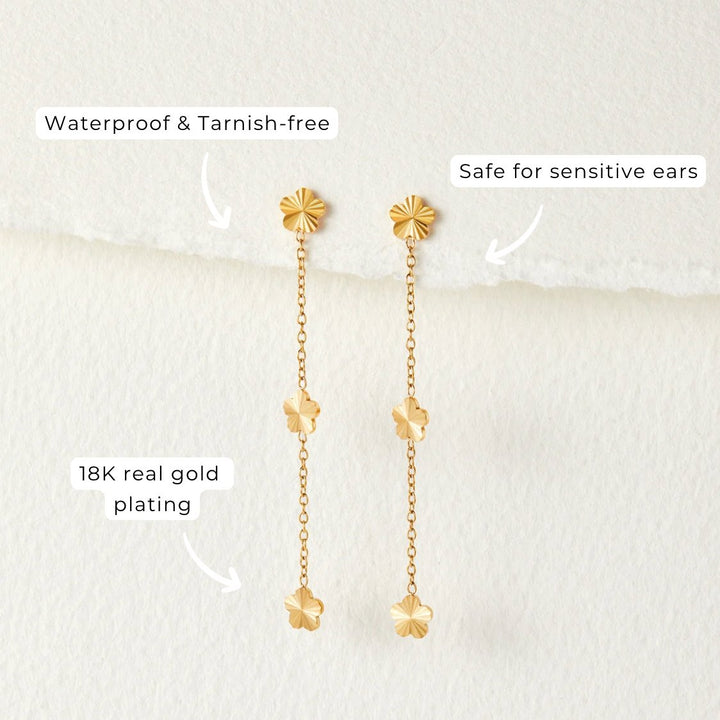Flower Power Petal Drop Earrings