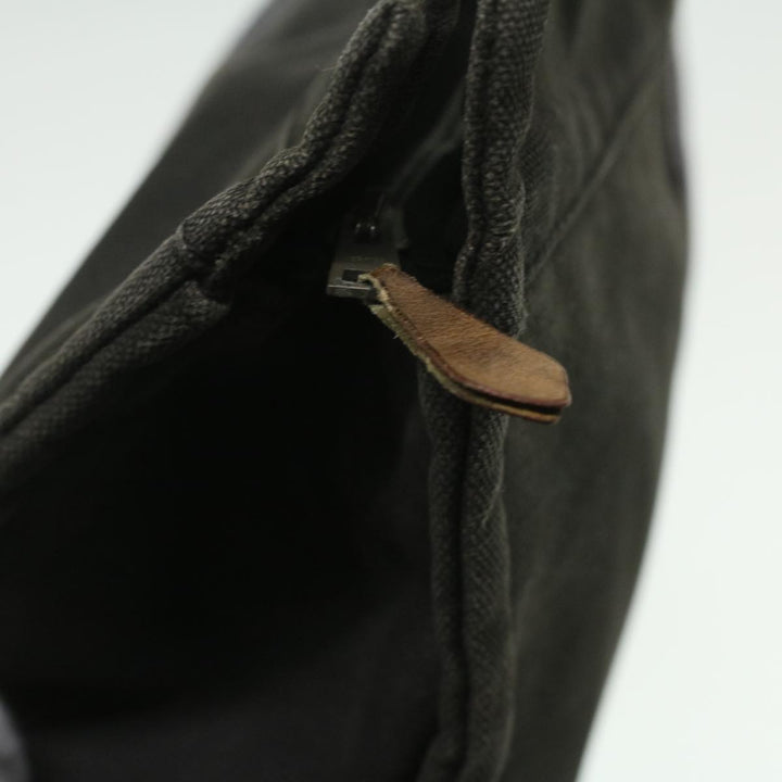 Top quality Hermes Fourre Tout Clutch Bag Canvas Black 2110-23 Auth fm2098