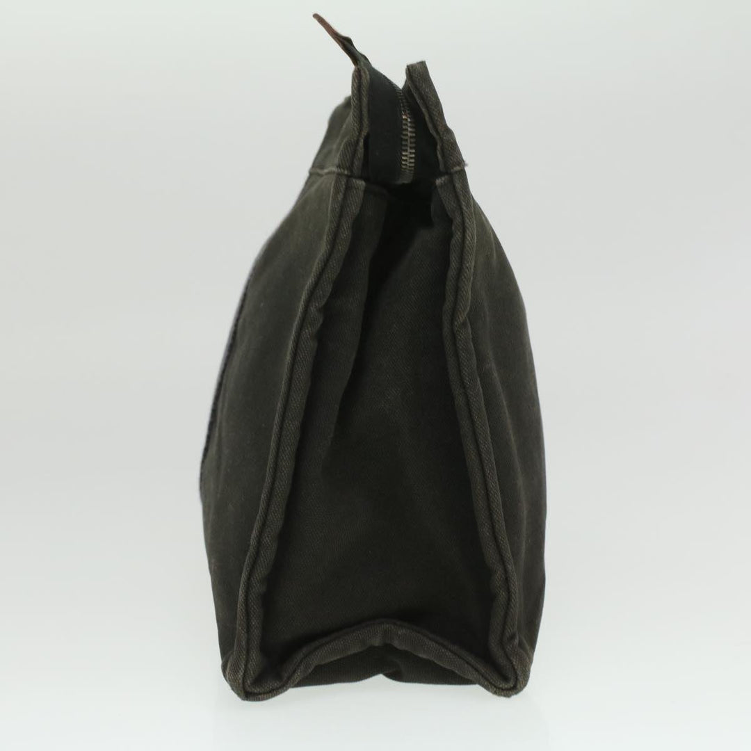 Top quality Hermes Fourre Tout Clutch Bag Canvas Black 2110-23 Auth fm2098