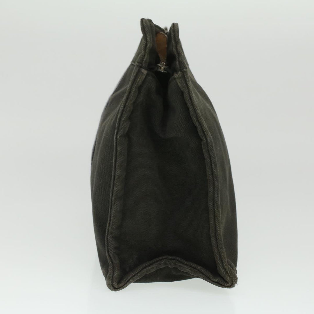 Top quality Hermes Fourre Tout Clutch Bag Canvas Black 2110-23 Auth fm2098