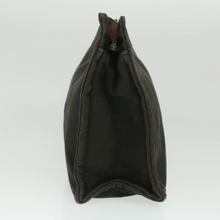Top quality Hermes Fourre Tout Clutch Bag Canvas Black 2110-23 Auth fm2098