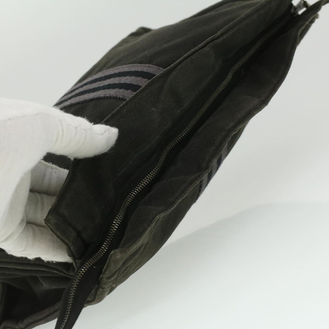 Top quality Hermes Fourre Tout Clutch Bag Canvas Black 2110-23 Auth fm2098