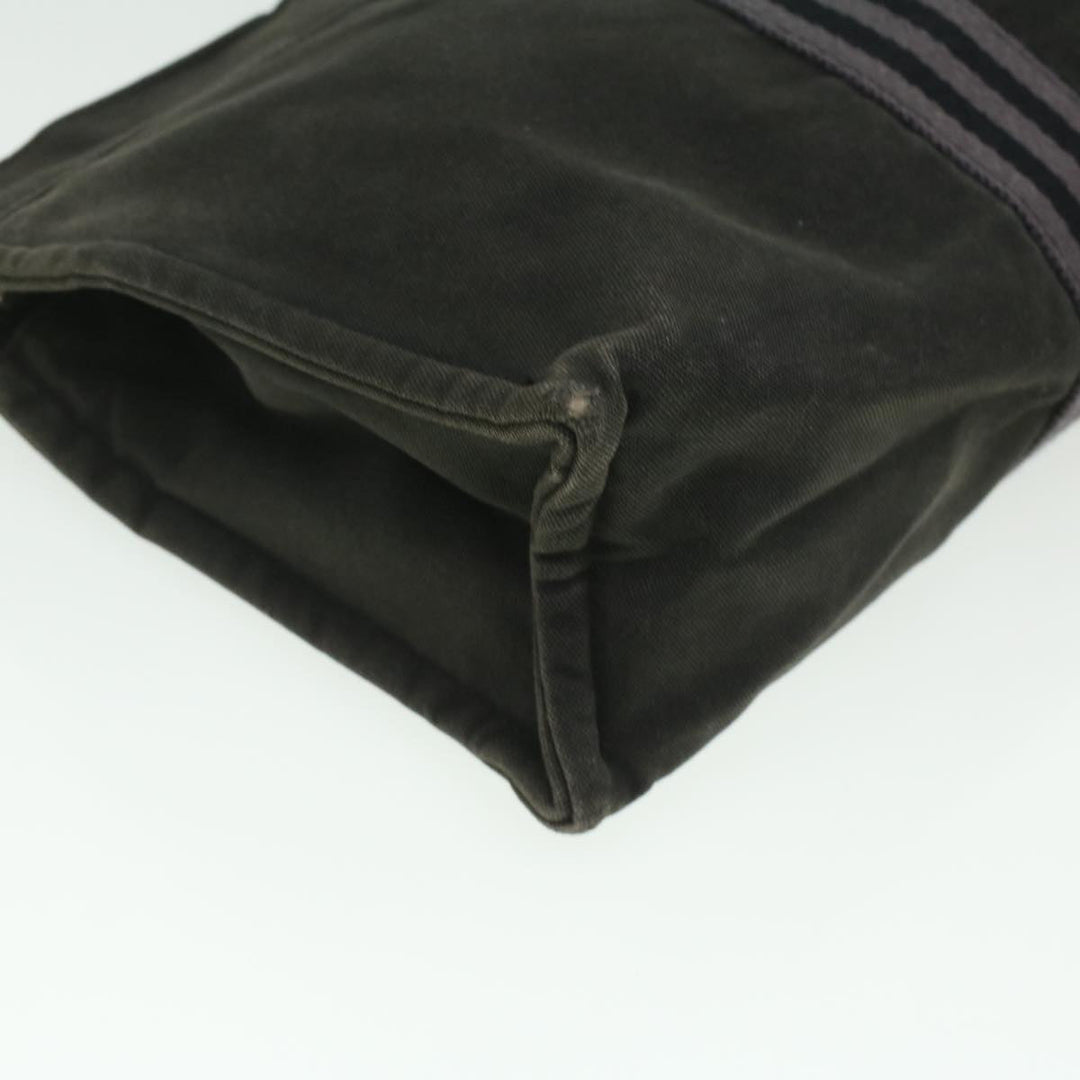 Top quality Hermes Fourre Tout Clutch Bag Canvas Black 2110-23 Auth fm2098