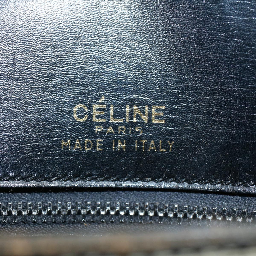 Celine Horse Carriage Shoulder Bag Leather Black  fm2800
