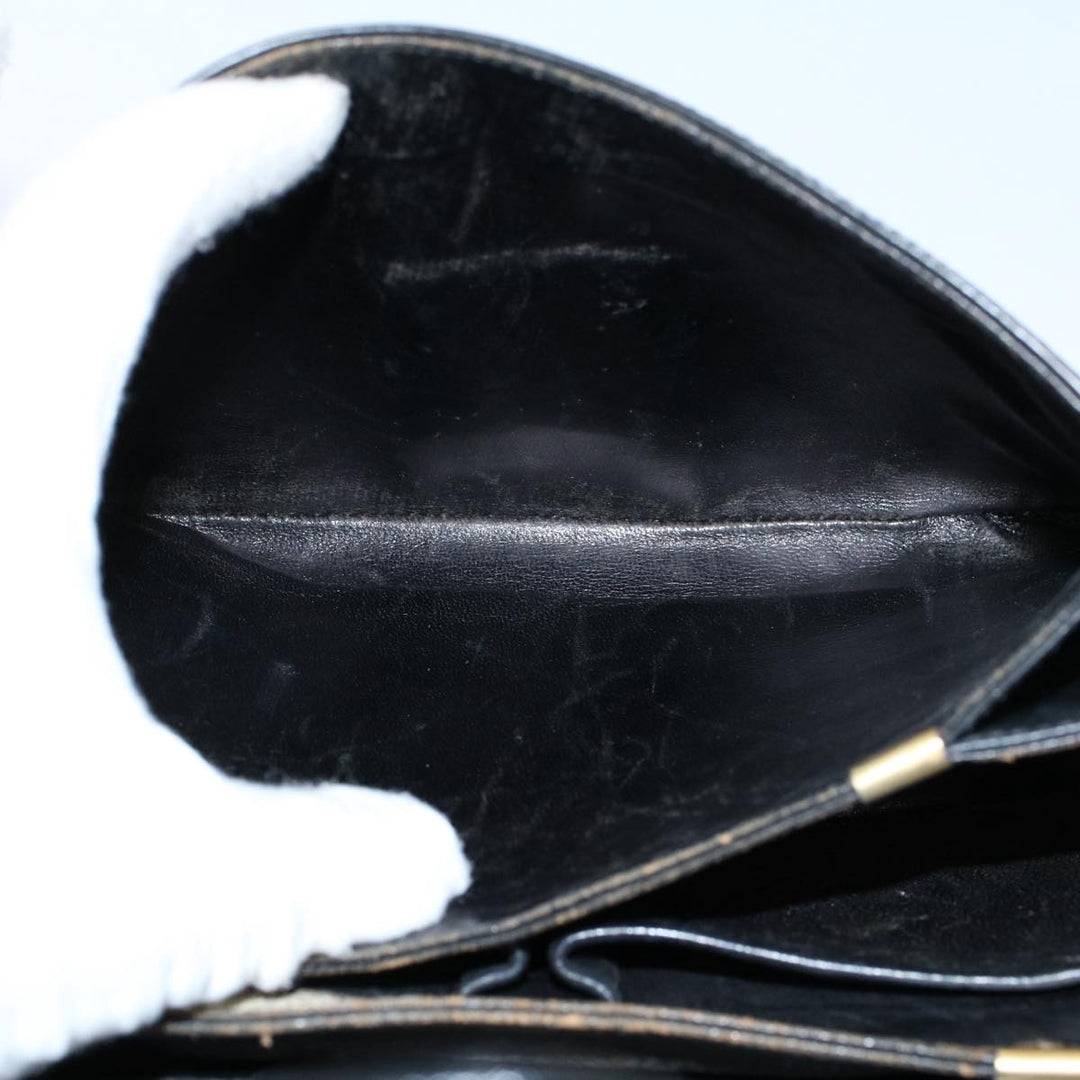 Celine Horse Carriage Shoulder Bag Leather Black  fm2800