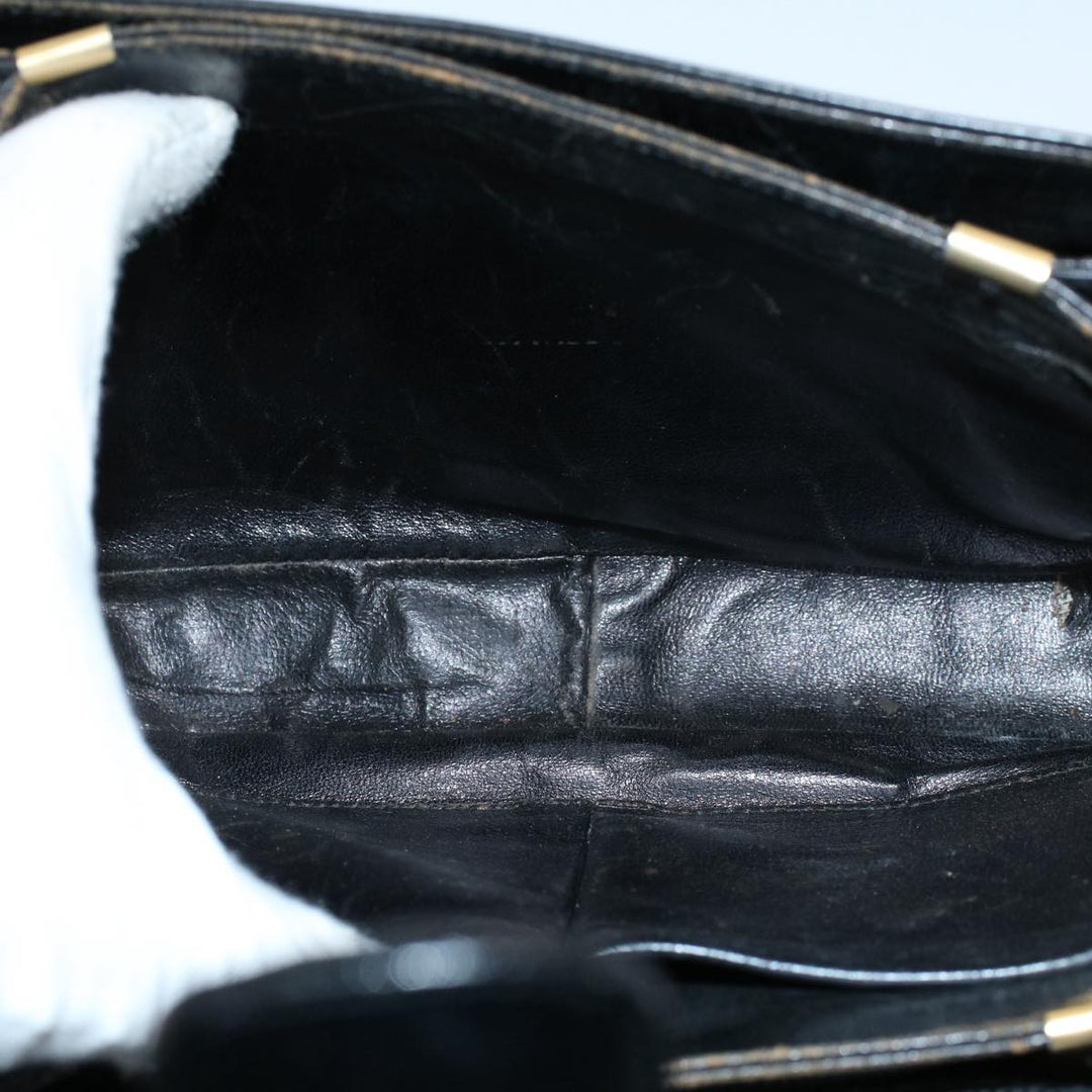 Celine Horse Carriage Shoulder Bag Leather Black  fm2800