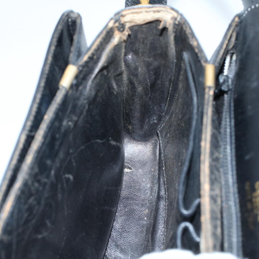 Celine Horse Carriage Shoulder Bag Leather Black  fm2800