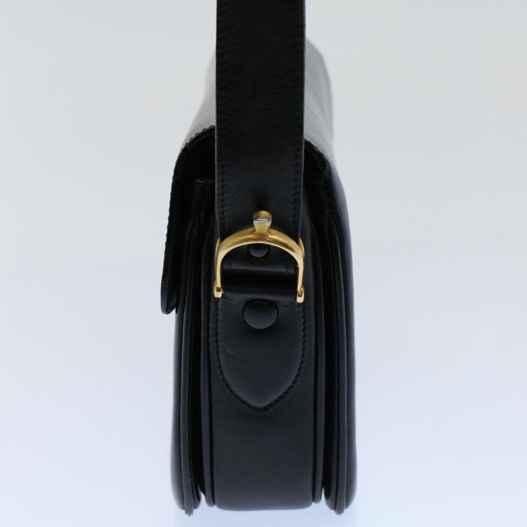 Celine Horse Carriage Shoulder Bag Leather Black  fm2800