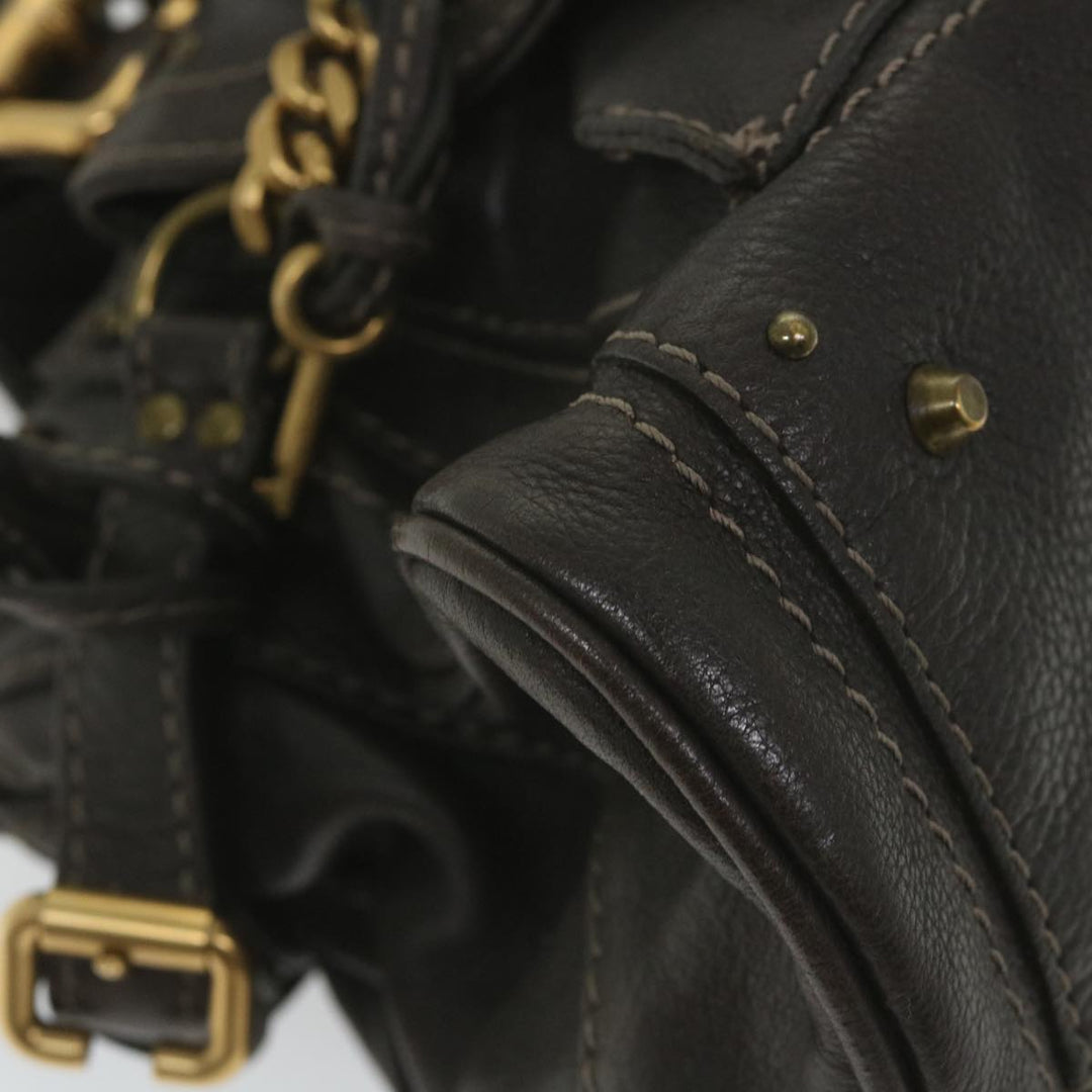Chloe Paddington Hand Bag Leather Brown fm2802