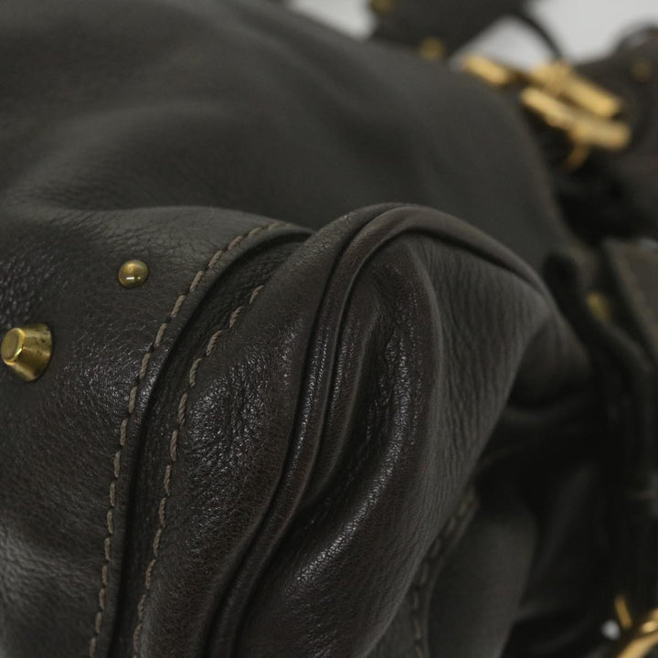 Chloe Paddington Hand Bag Leather Brown fm2802