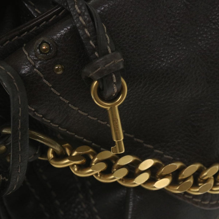 Chloe Paddington Hand Bag Leather Brown fm2802