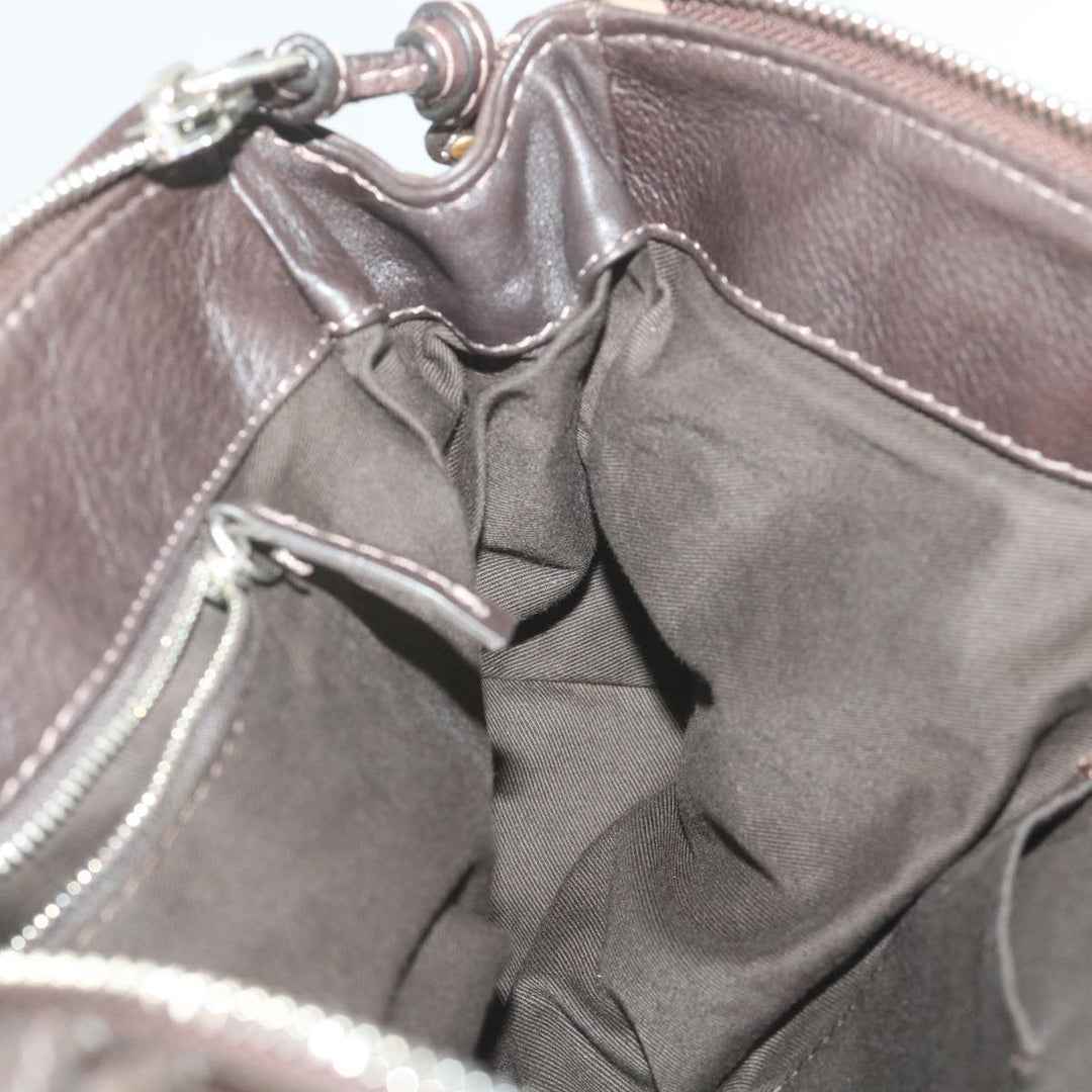 Chloe Paddington Hand Bag Leather Brown fm2802