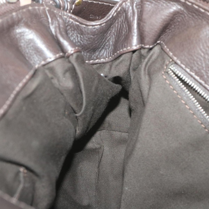 Chloe Paddington Hand Bag Leather Brown fm2802