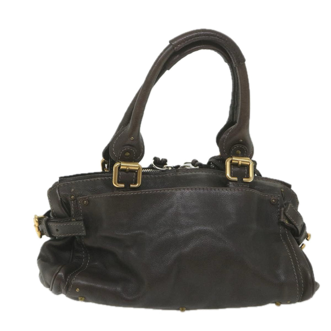 Chloe Paddington Hand Bag Leather Brown fm2802