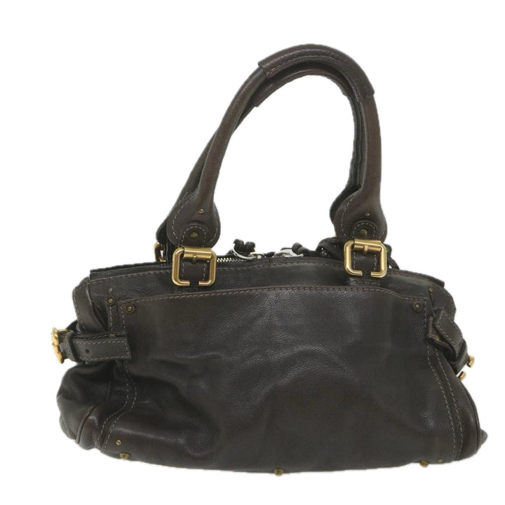 Chloe Paddington Hand Bag Leather Brown fm2802