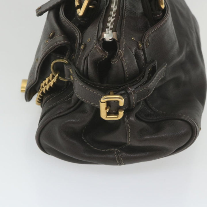Chloe Paddington Hand Bag Leather Brown fm2802