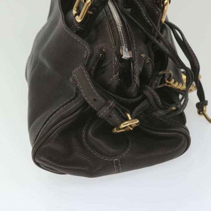 Chloe Paddington Hand Bag Leather Brown fm2802