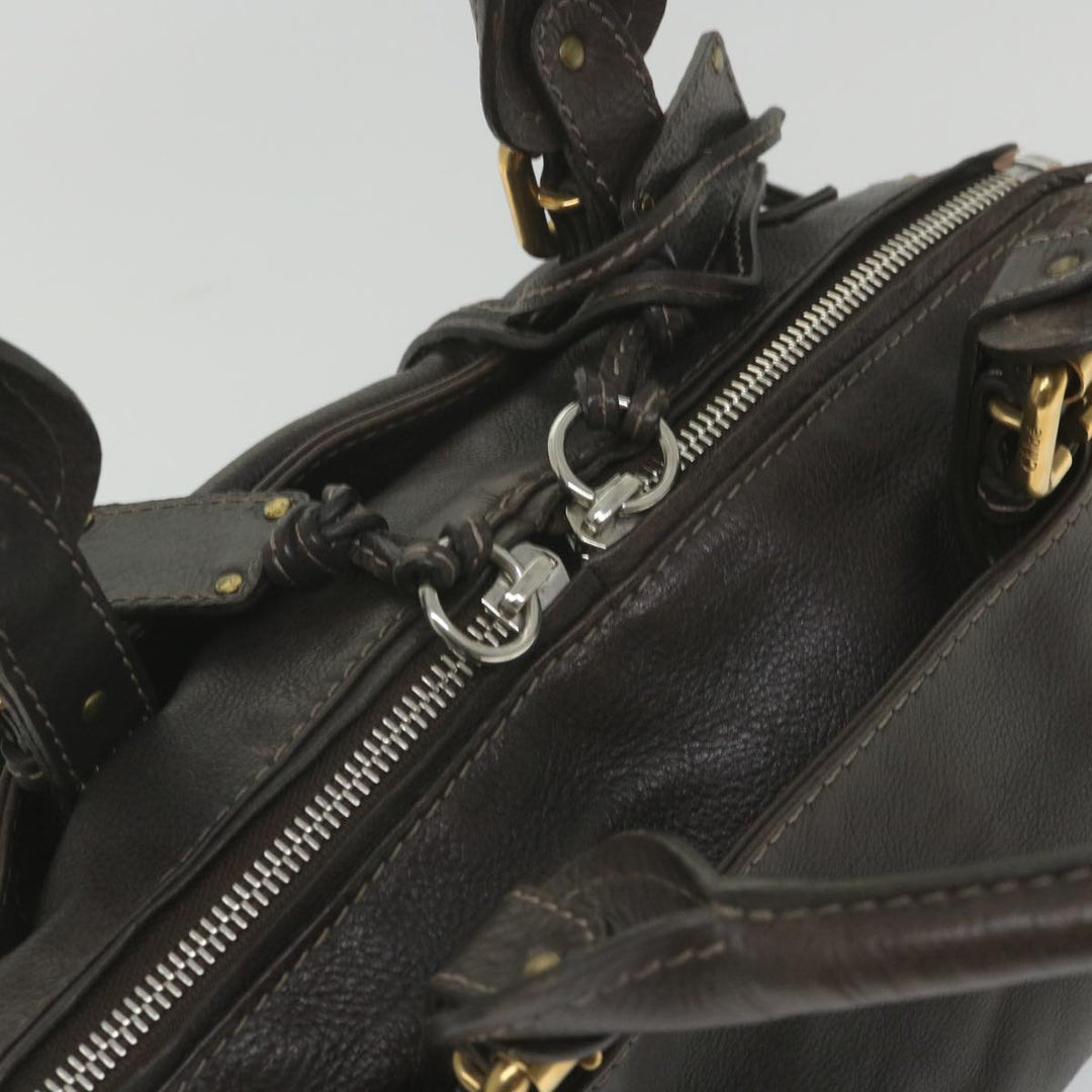 Chloe Paddington Hand Bag Leather Brown fm2802
