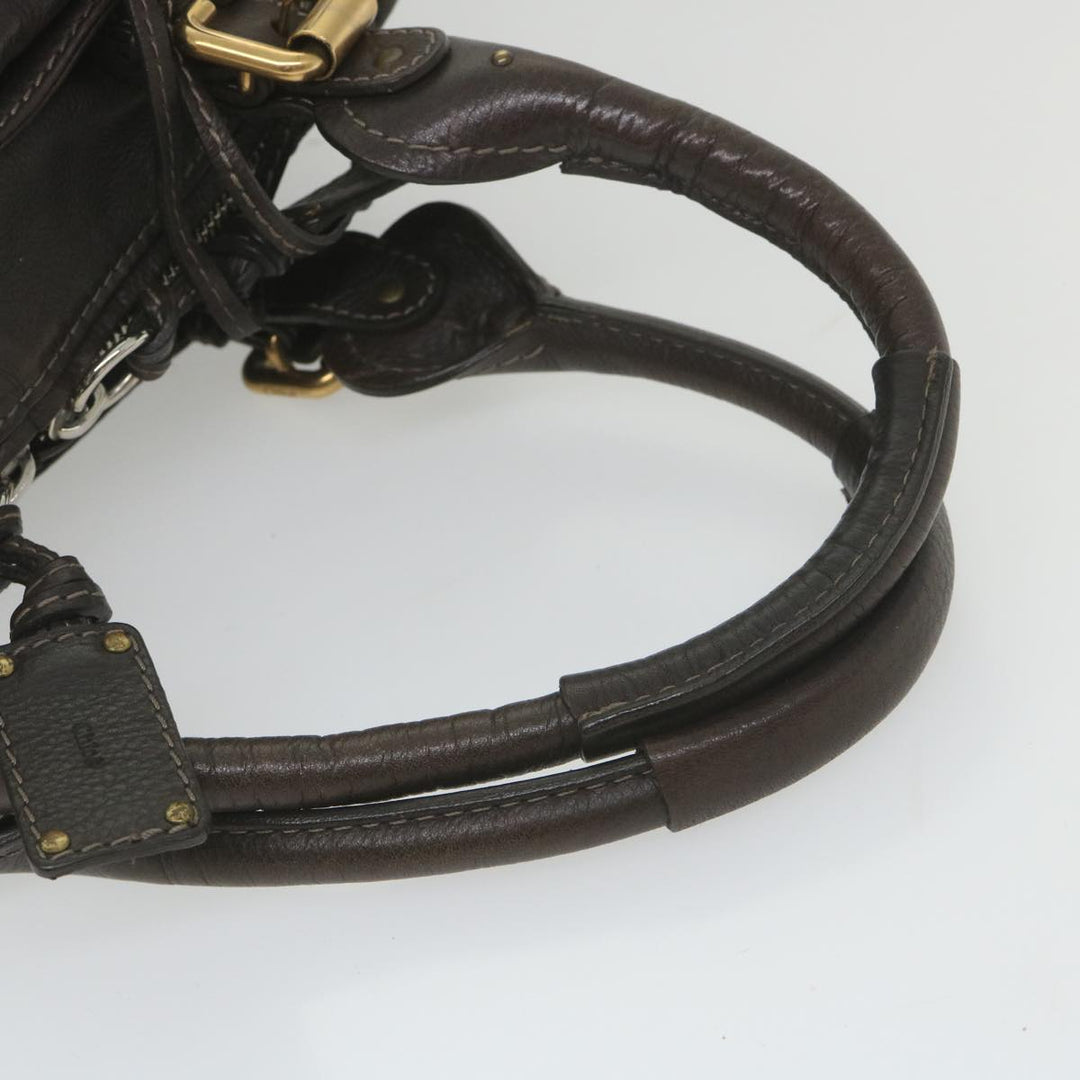 Chloe Paddington Hand Bag Leather Brown fm2802