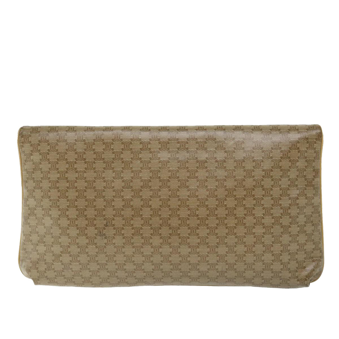 Celine Macadam Canvas Clutch Bag Beige  fm2889