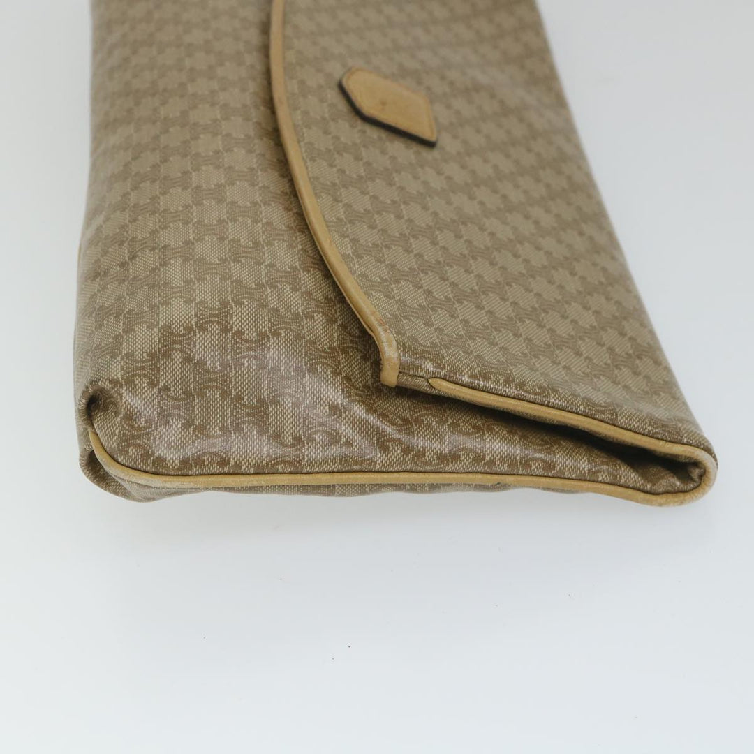 Celine Macadam Canvas Clutch Bag Beige  fm2889