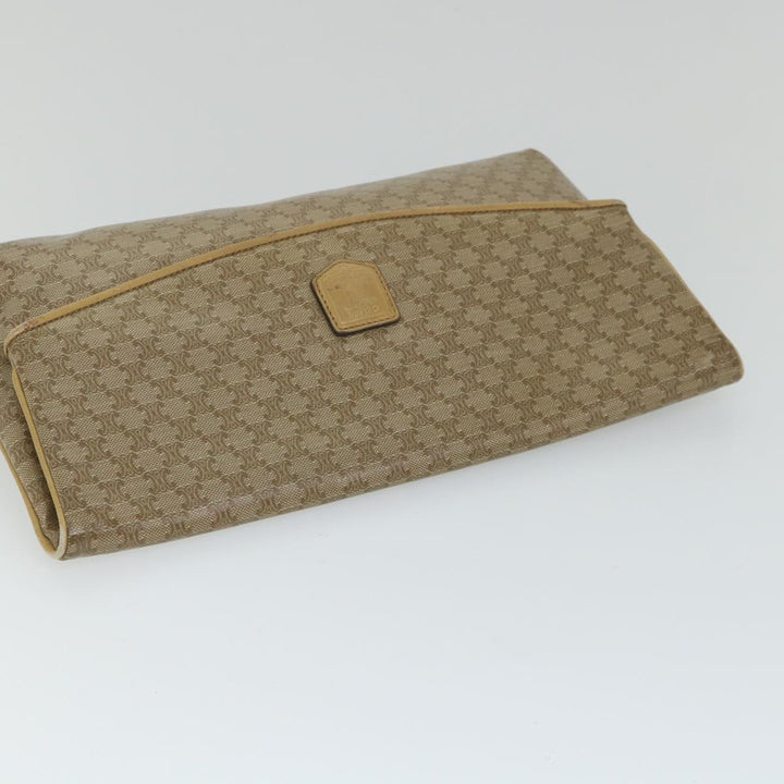 Celine Macadam Canvas Clutch Bag Beige  fm2889
