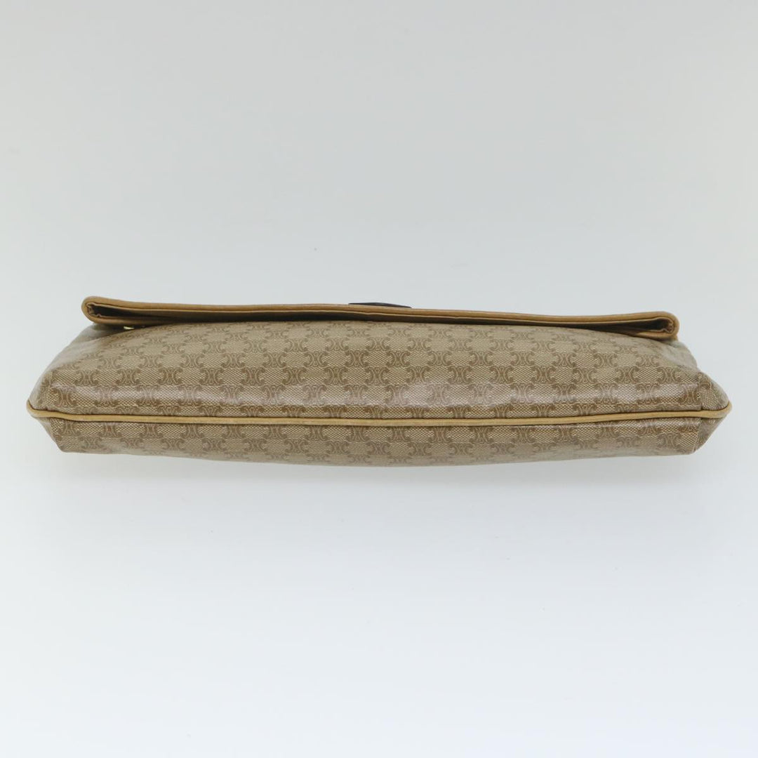 Celine Macadam Canvas Clutch Bag Beige  fm2889
