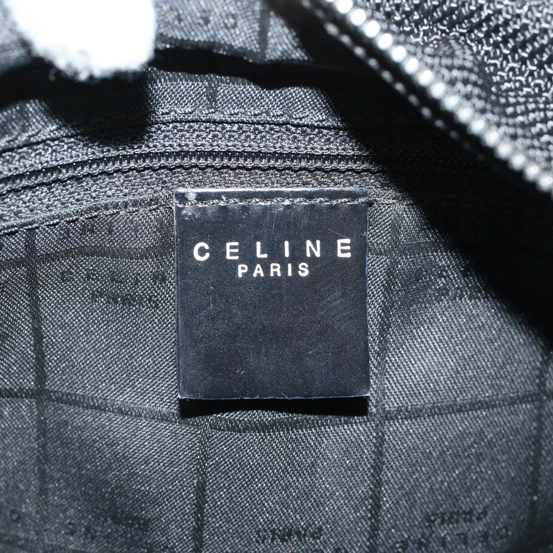 Celine Shoulder Bag Canvas Black  fm2930