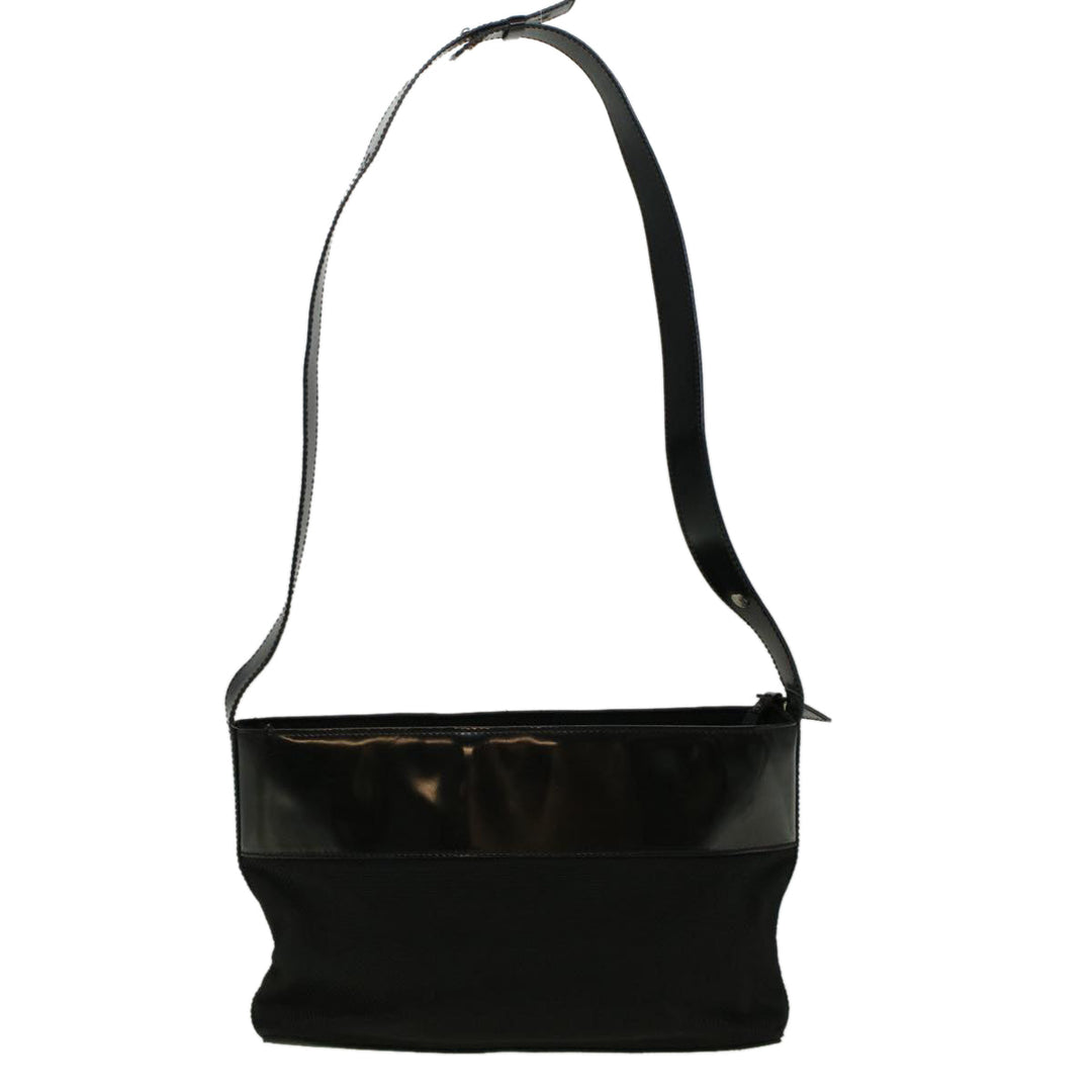 Celine Shoulder Bag Canvas Black  fm2930