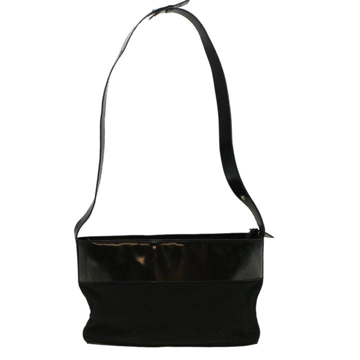 Celine Shoulder Bag Canvas Black  fm2930