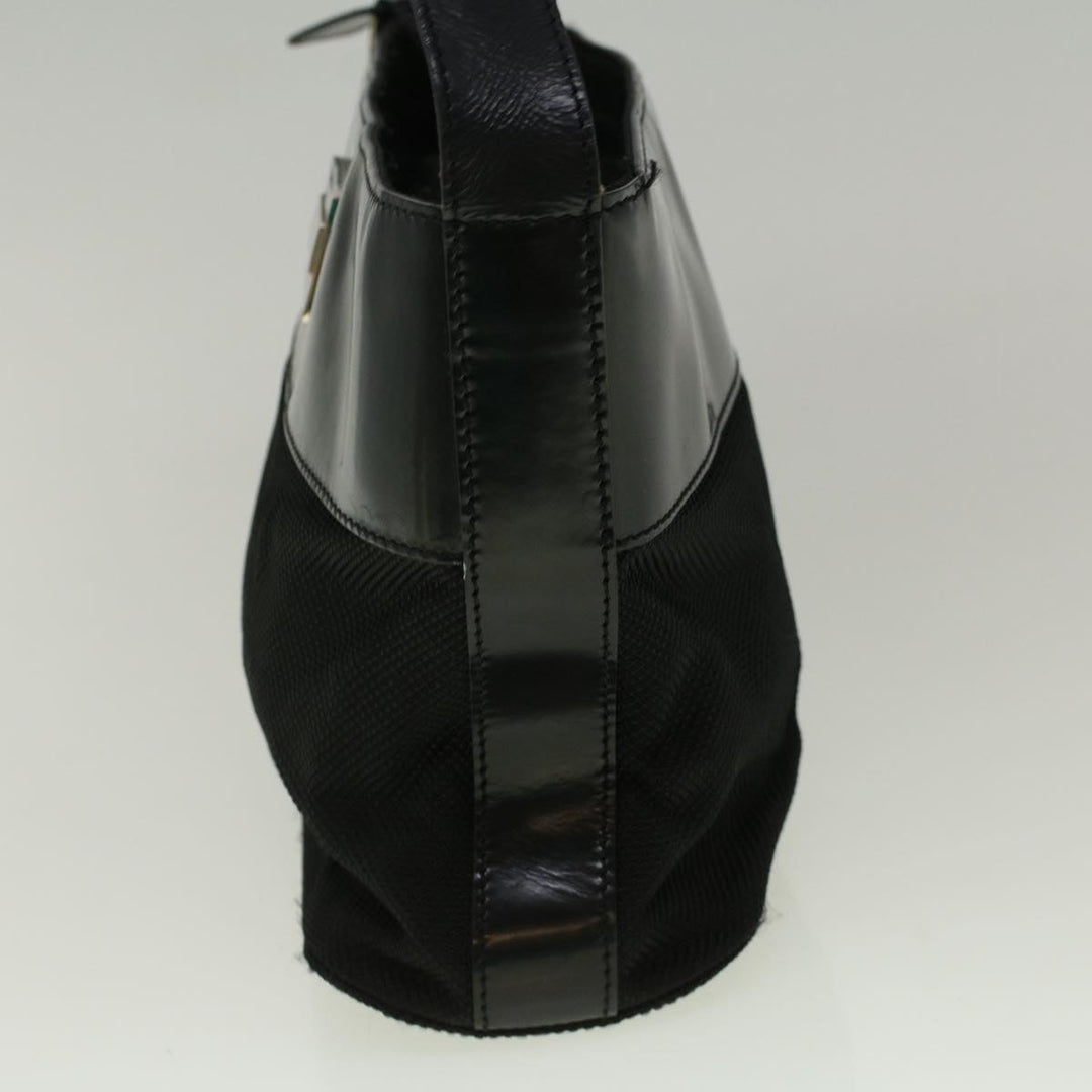 Celine Shoulder Bag Canvas Black  fm2930