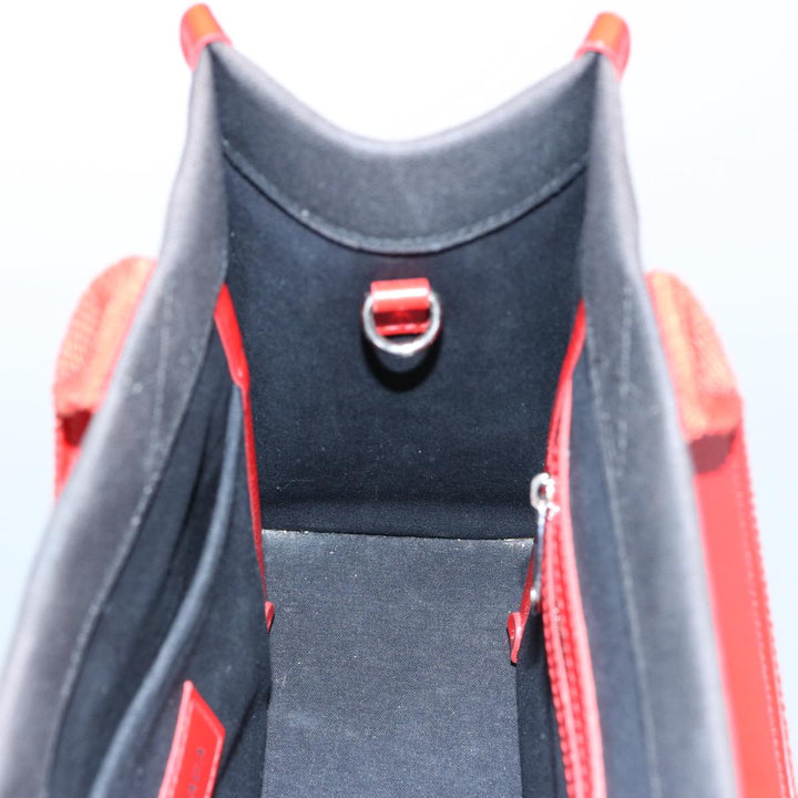 Top Quality Balenciaga Hard Ware Small Hand Bag Canvas Black Red 671402 Auth fm3051