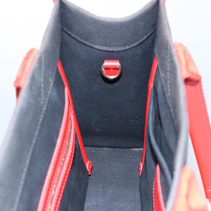 Top Quality Balenciaga Hard Ware Small Hand Bag Canvas Black Red 671402 Auth fm3051