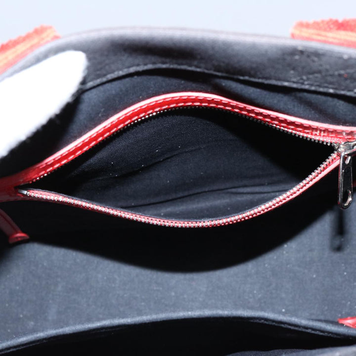 Top Quality Balenciaga Hard Ware Small Hand Bag Canvas Black Red 671402 Auth fm3051