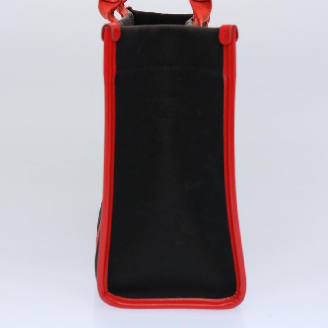 Top Quality Balenciaga Hard Ware Small Hand Bag Canvas Black Red 671402 Auth fm3051