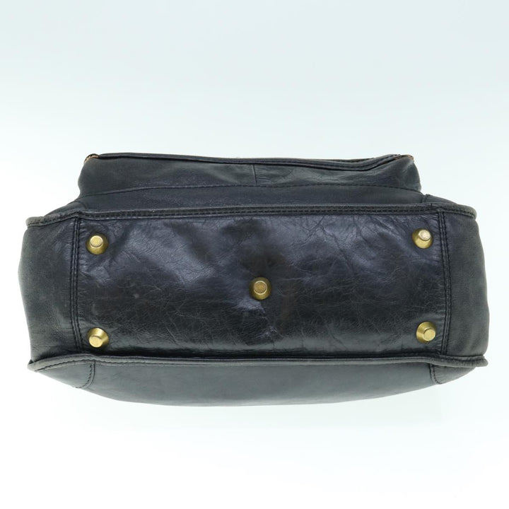 Chloe Shoulder Bag Leather Black fm3114