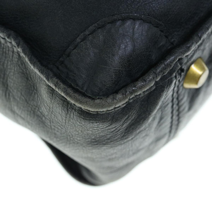Chloe Shoulder Bag Leather Black fm3114