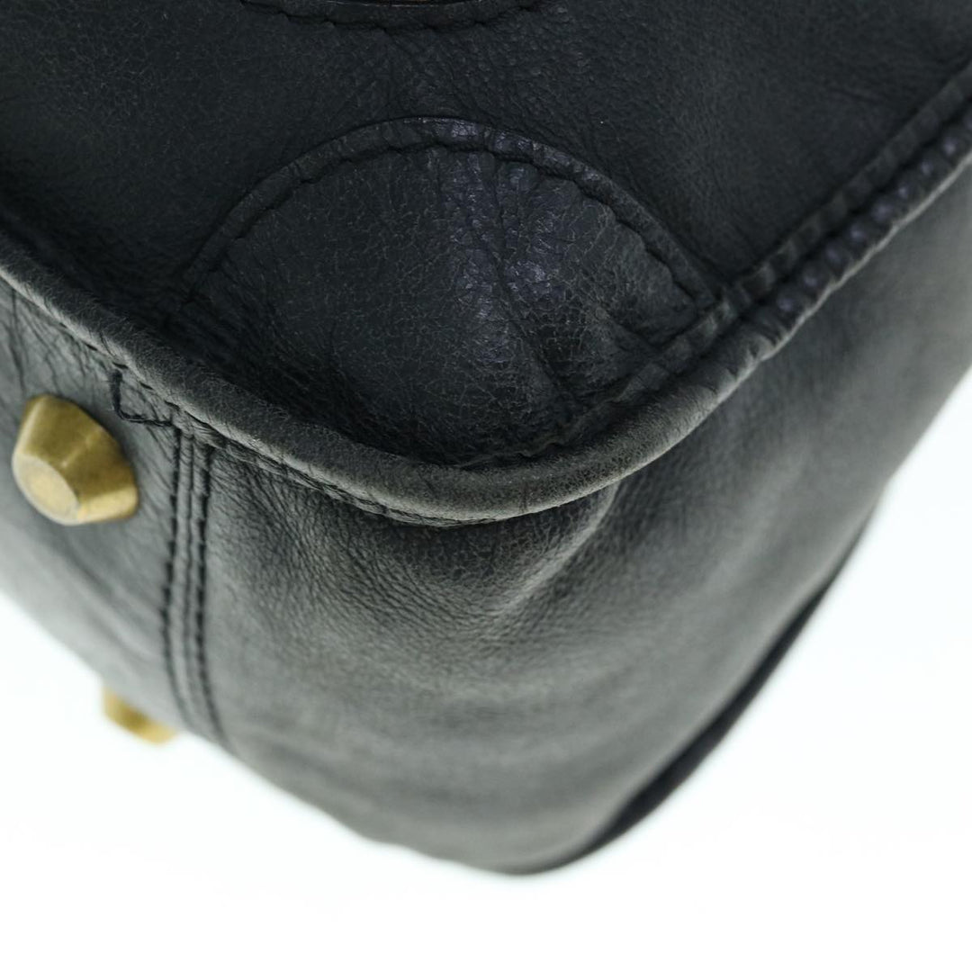 Chloe Shoulder Bag Leather Black fm3114