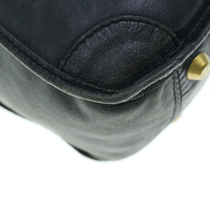 Chloe Shoulder Bag Leather Black fm3114