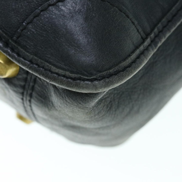 Chloe Shoulder Bag Leather Black fm3114