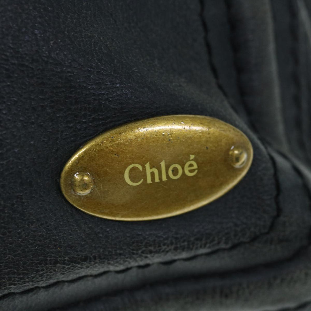 Chloe Shoulder Bag Leather Black fm3114