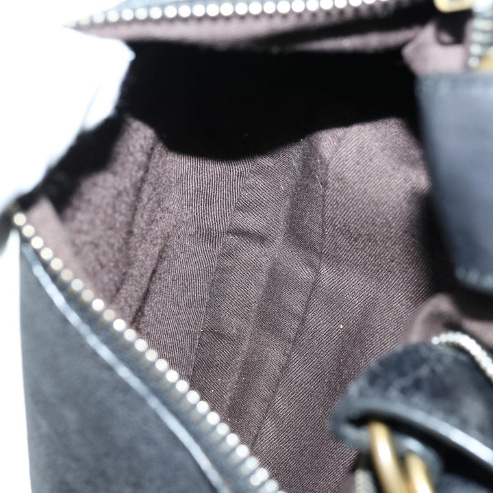 Chloe Shoulder Bag Leather Black fm3114