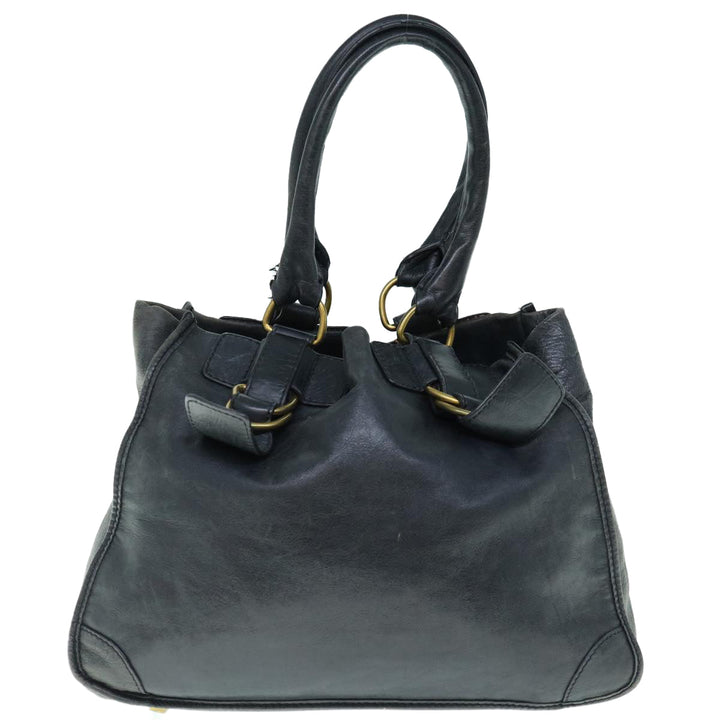 Chloe Shoulder Bag Leather Black fm3114